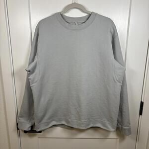 Lululemon Men's French Terry Oversized Long Sleeve Crew Sweatshirt XL Vapor Grey